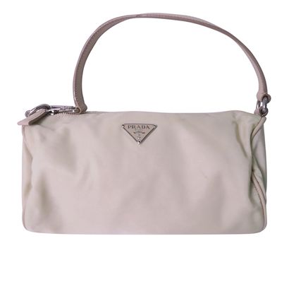 Pochette, &pound;160, Handbags, Beige, Nylon (Polymer), Front view